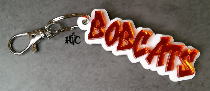 Bobcat Keychain or Backpack Bling