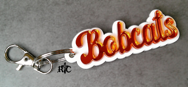 Bobcat Keychain or Backpack Bling