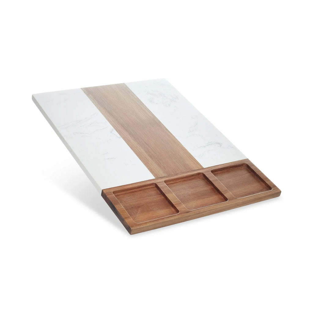 Marble and Wood Charcuterie Board Set - 11 piece